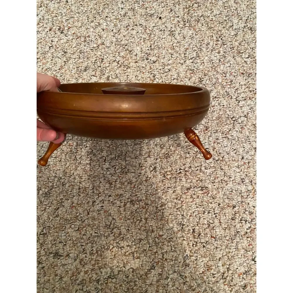 Vintage footed nut bowl